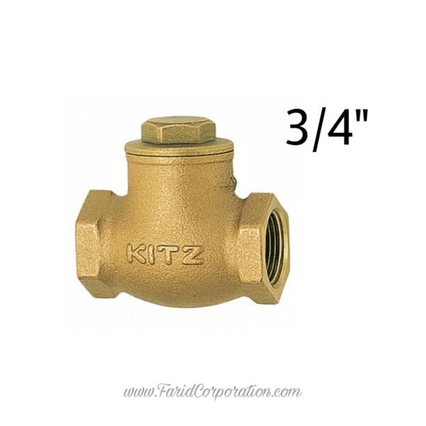 Female thread Non-Return swing valve kitz China 3/4" Brass | Pack of 2