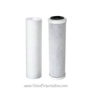 Pack of 2 water filter cartridge PPF5 Micron + CTO