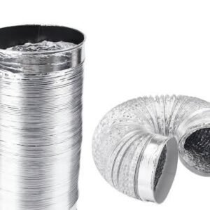 Aluminium flexible foil exhaust kitchen hood pipe